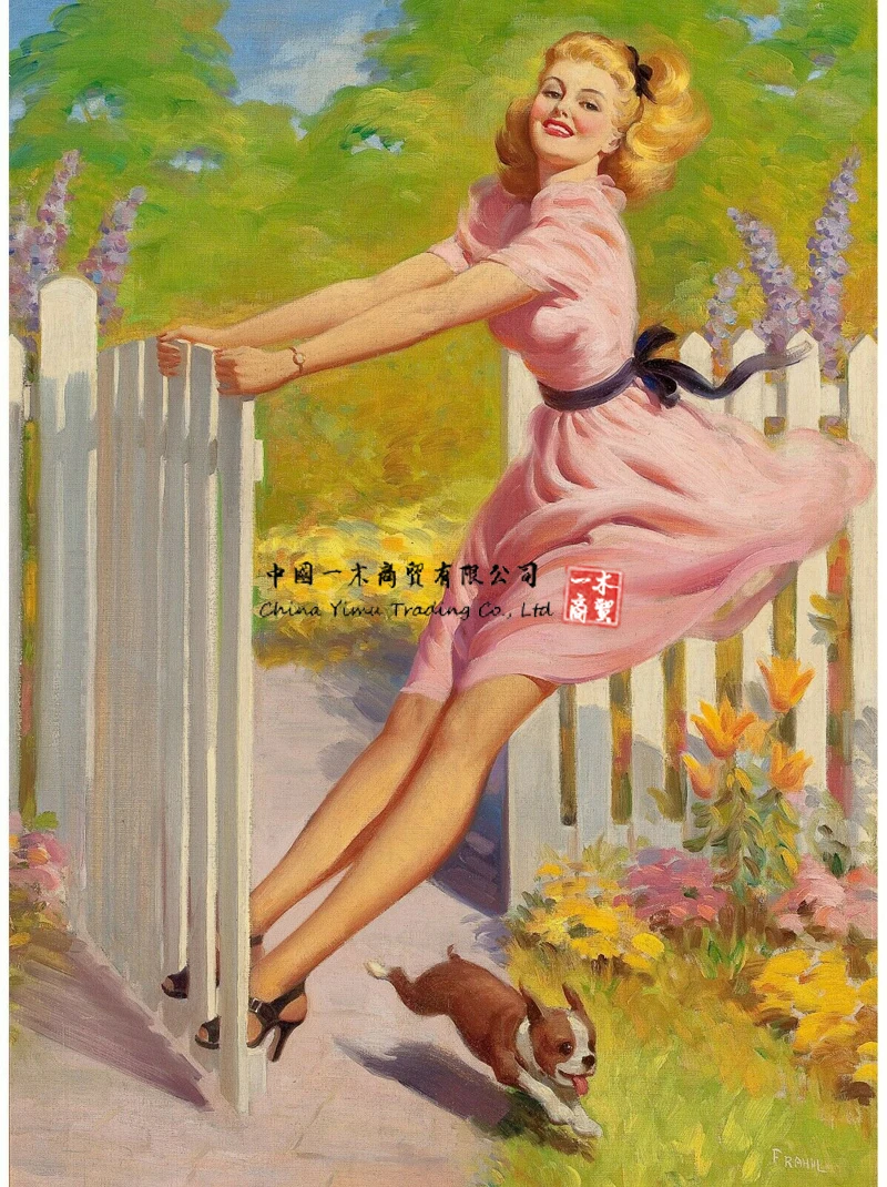 

Pinup девушка радость плакат наклейки картина искусство фильм автомобиль игра фильм