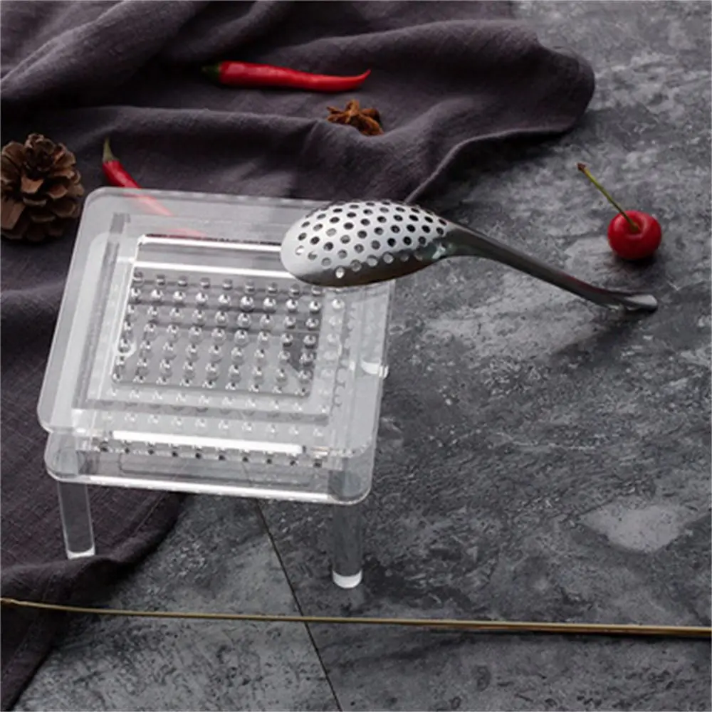 

Kitchen Tools Molecular Cuisine Filter Spoon Colander Ceramic Spoons Tea Spoon Caviar Spoon With Long Handle