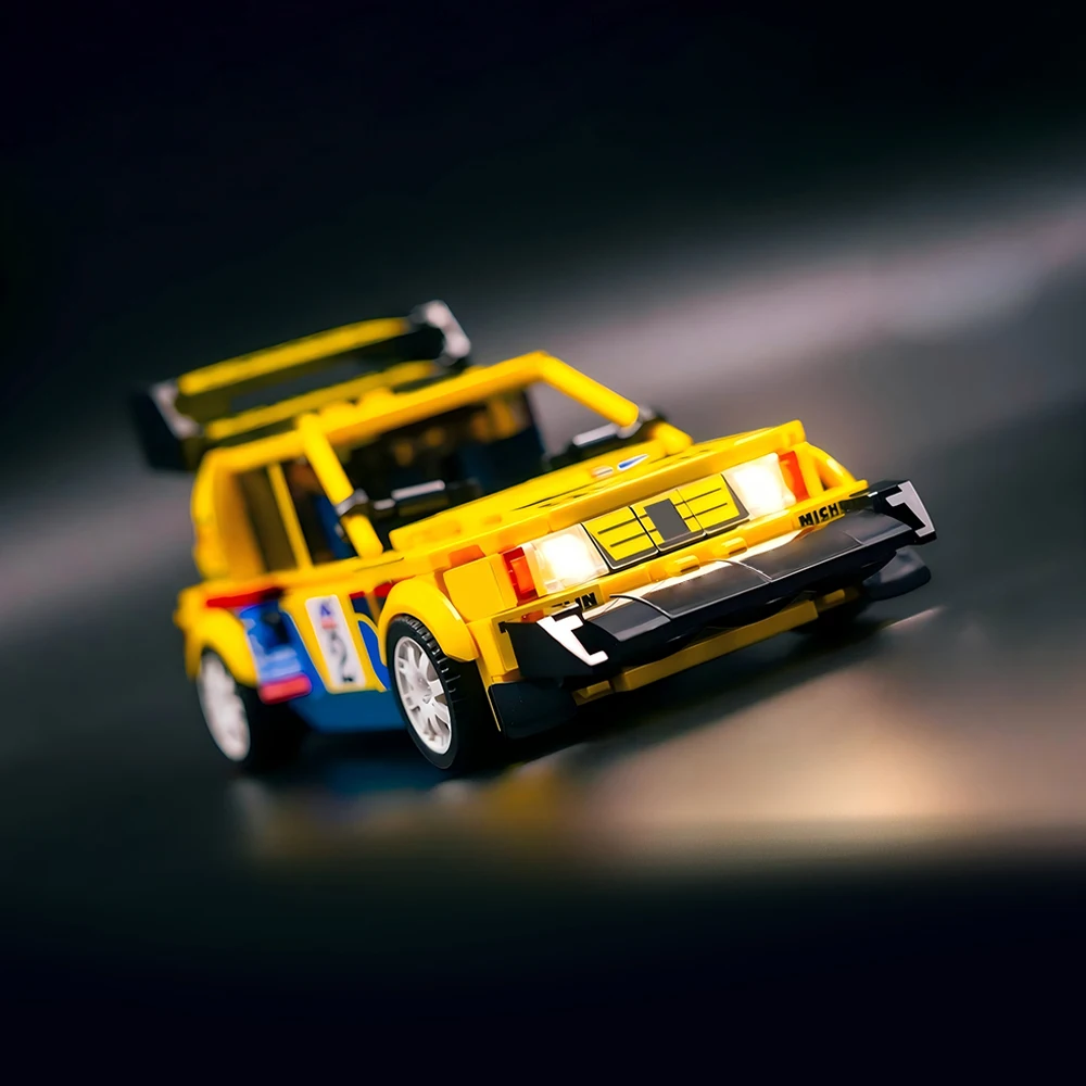 Фото Новая модель MOC Speed ​ ​ Конструктор серии Classic Iconic 205 T16: Модель гоночного автомобиля, модульная сборка, детский подарочный набор для мальчиков №4
