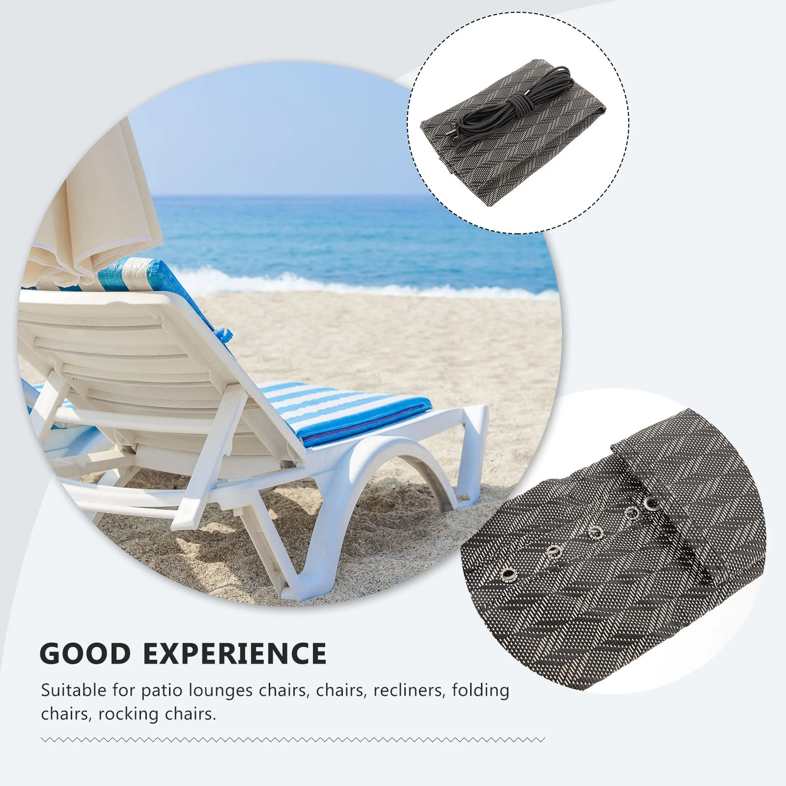 

Balcony Chair Replacement Lounge Cloth Accessories Folding Recliner Repair Accessory