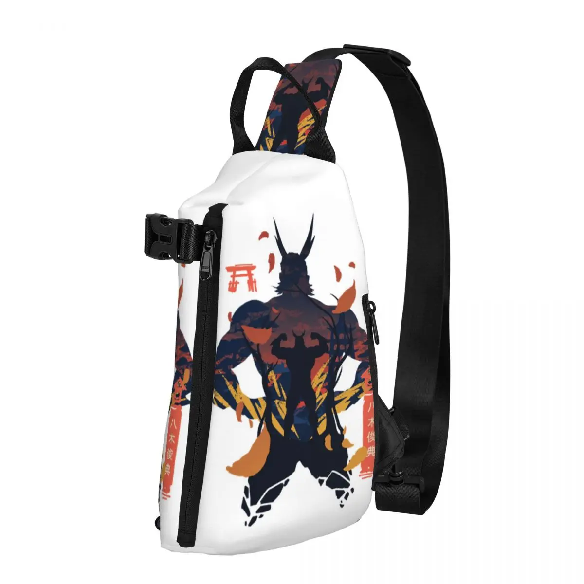 

Hero All Might Shoulder Bags Anime Fishing Chest Bag Boy Bicycle Print Sling Bag Kawaii Business Crossbody Bags