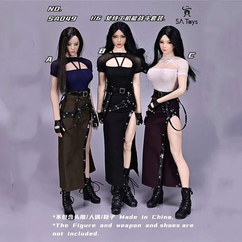 

1/6 SATOYS SA049 Female Agent Functional Combat Clothes Set Model Fit 12" Action Figure Soldier Body Doll