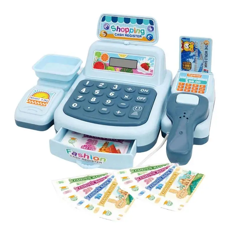 

Электронный кассовый аппарат, сканер для продуктового магазина, ролевые игры в супермаркете, Обучающие игрушки, подарок для детей