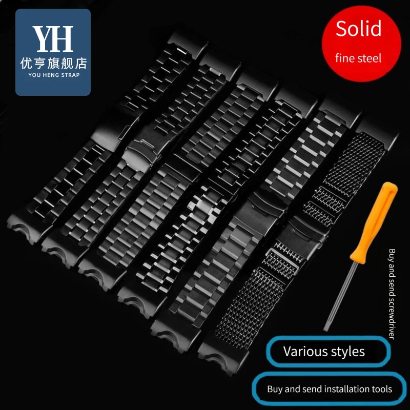 Stainless Steel WatchBand For G-SHOCK Casio Men Big Mud King Modified GWG-1000 GB/GG GWG/GSG100 Replacement Watch Strap bracelet