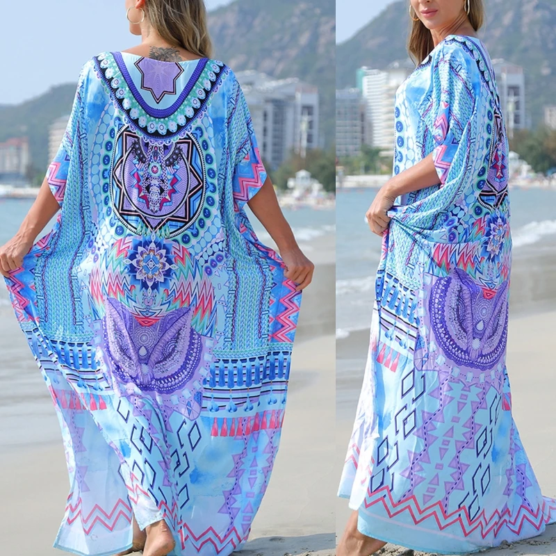 Женский пляжный костюм для плавания элегантный свободный большого размера с