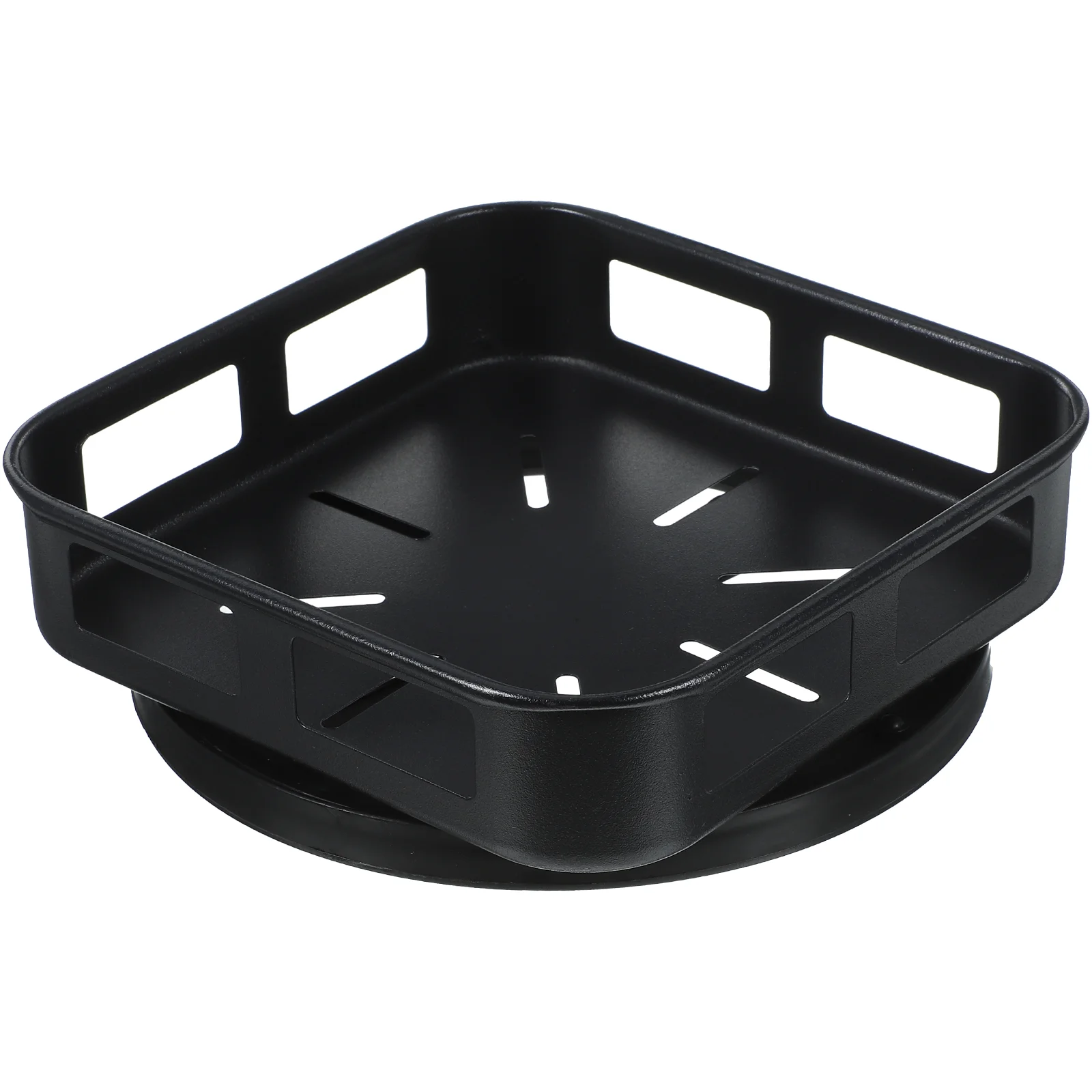 

Turntable Rotatable Seasoning Holder Organizer Storage Metal Skincare Square Shape