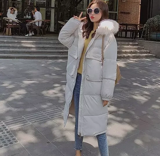 

2022NEW Parka With Hooded Winter Jacket Women Parka with Big fur