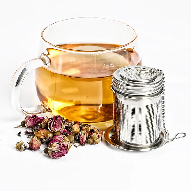 

1PC Creative Stainless Steel Tea Infuser Strainer Leaf Spice Herbal Teapot Reusable Mesh Filter Home Kitchen Accessories