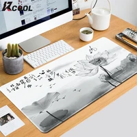 chinese ink painting style mouse pad large non slip gaming keyboard pad office home computer laptop thickened table mat