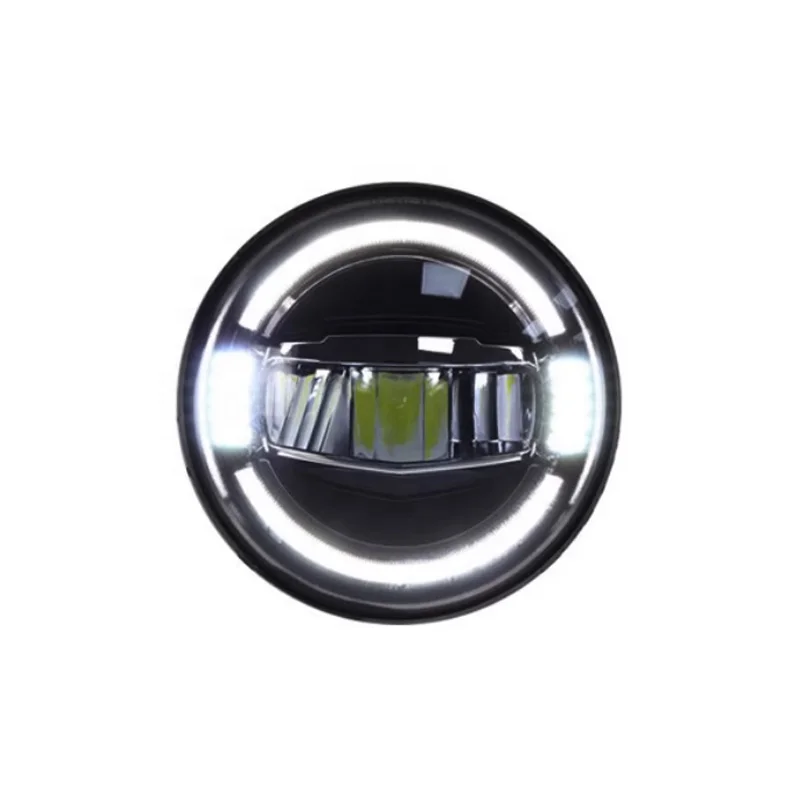 Автомобильная 7 дюймовая светодиодная фара Halo Round Pulgadas Ronda Faros для jeepwrangler