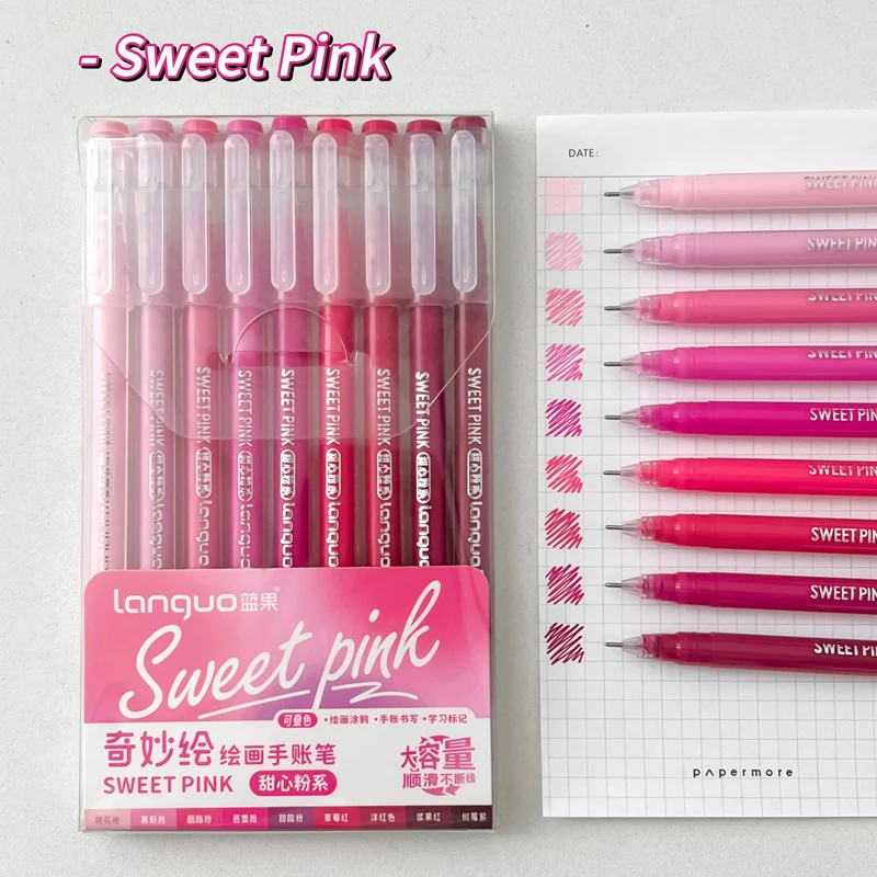 

Комплект из 9 цветных гелевых ручек Morandi 0,6 мм