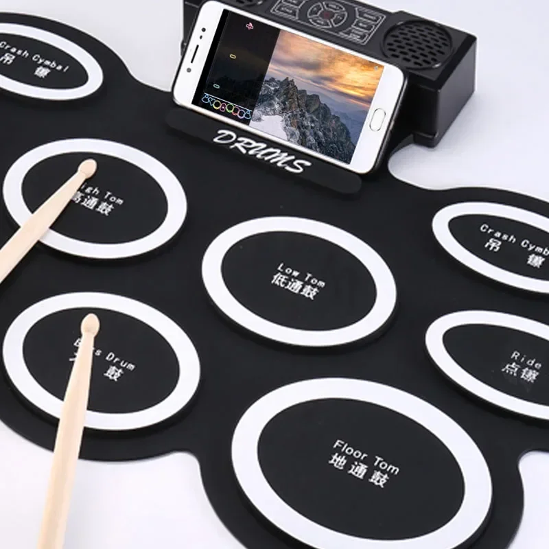 Профессиональные музыкальные электронные барабаны триггерные панели двойные