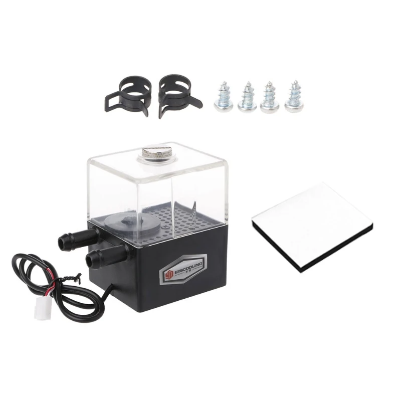 

PC Water Pump for Tank,Computer Liquid Water Cooling Radiator Acrylic Water Reservoir for Tank,Water Cooling for Tank P9JB