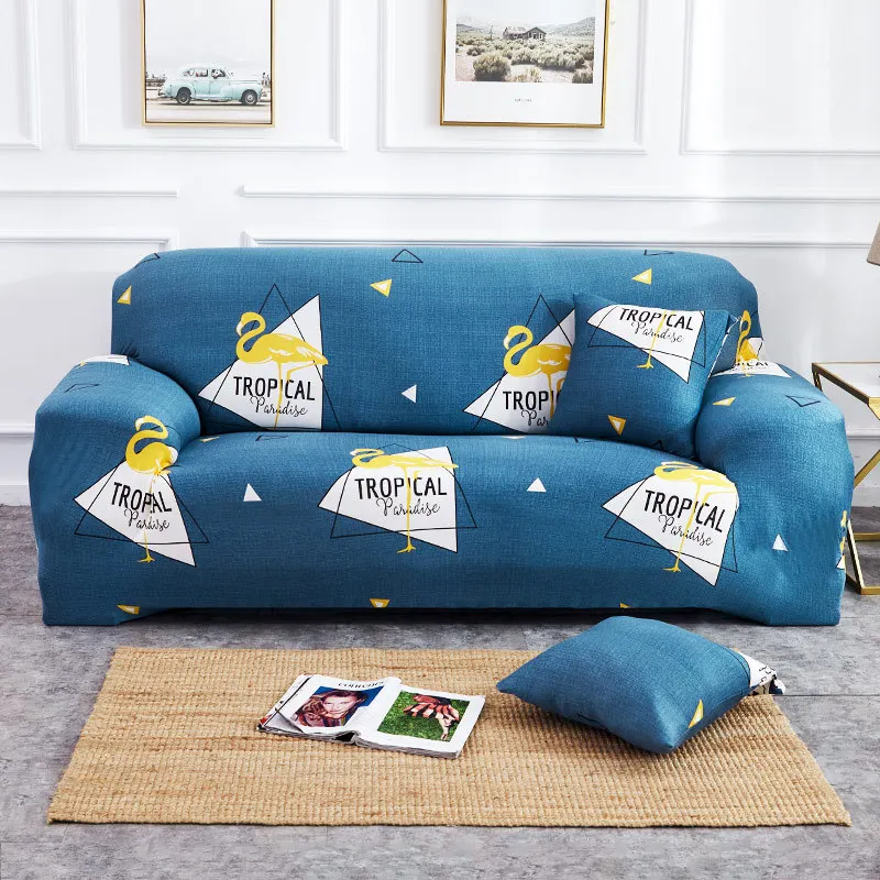 

Floral Printing Elastic Slipcovers Stretch Sofa Covers for Living Room Corner Couch Cover Sectional Armchair Cover 1/2/3/4 Seat