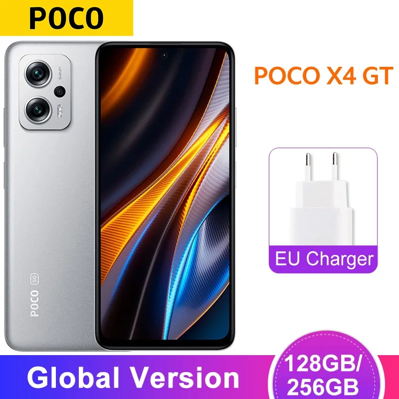 Najtaniej Globalna Wersja POCO X4 GT 5G Smartphone 128GB/256GB Dimensity 8100 144Hz Dynamiczny Wyświetlacz Przełącznika 67W ładowanie 64MP Potrójna Kamera