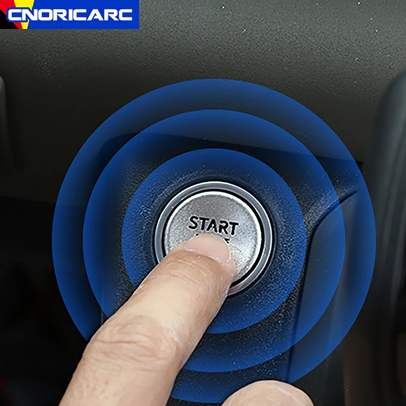 

Car Styling Engine Start Stop Button Sequins Sticker Trim Decoration For Land Rover Defender 110 2020-2022 Interior Accessories