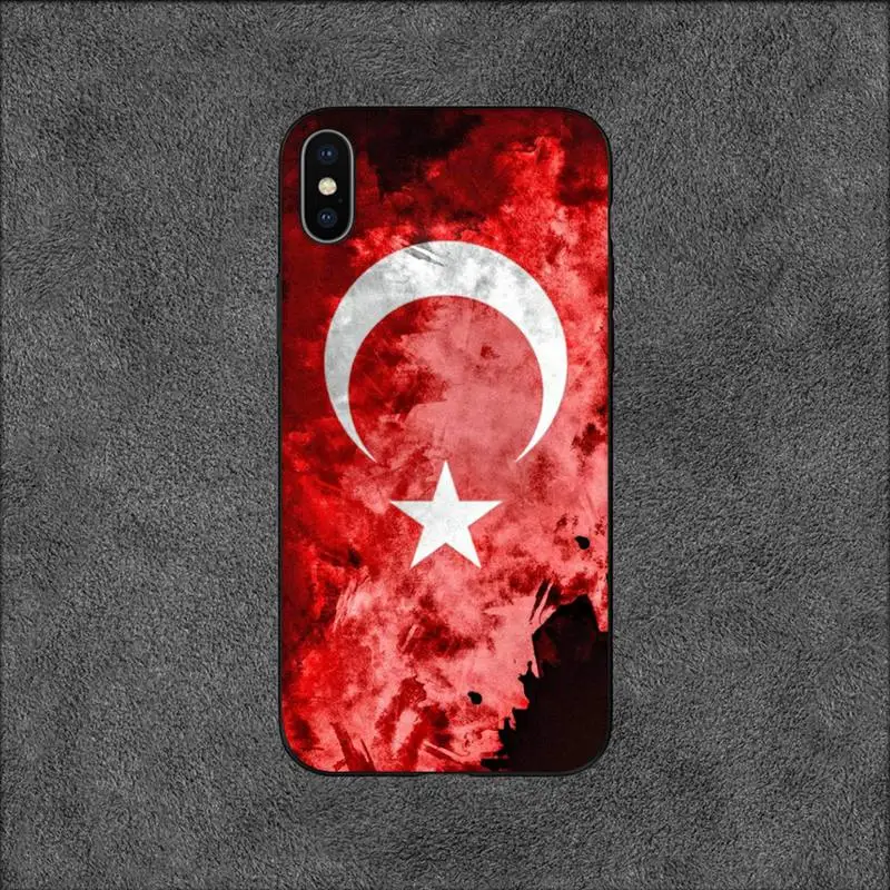 Чехол для телефона с турецким волком и ретроактивным флагом iPhone 11 12 Mini 13 14 Pro XS Max X 8