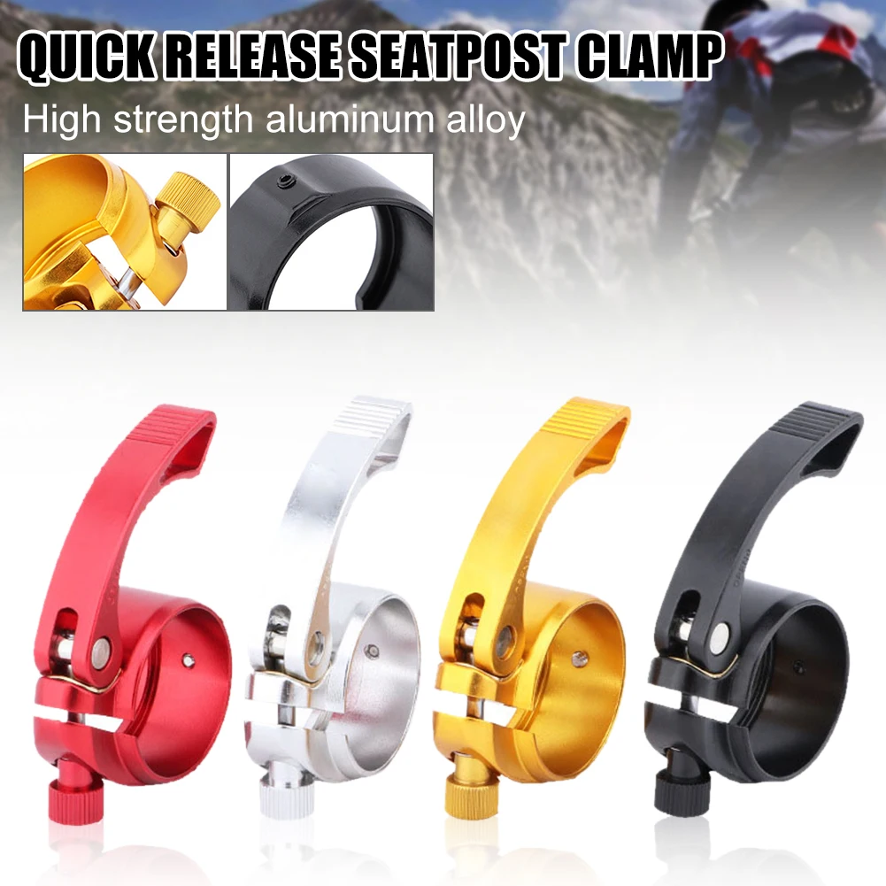 

41mm MTB Alloy Bike Cycling Saddle Seat Post Clamp Quick Release Bicycle Seatpost Clamp for 33.9mm Seatpost Bicycle Accessories