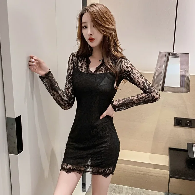 Женские кружевные сексуальные черные облегающие Корсеты с длинным рукавом