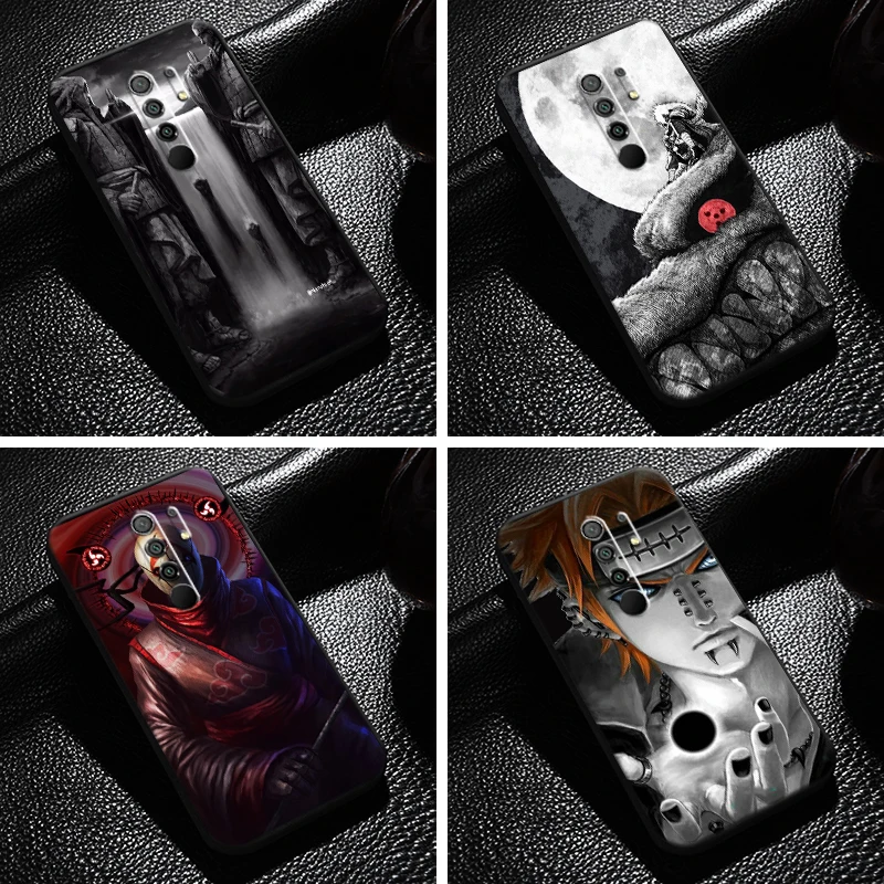 

Anime Naruto Akatsuki For Xiaomi Redmi 9 6.53 Inch Phone Case Back TPU Soft Funda Liquid Silicon Coque
