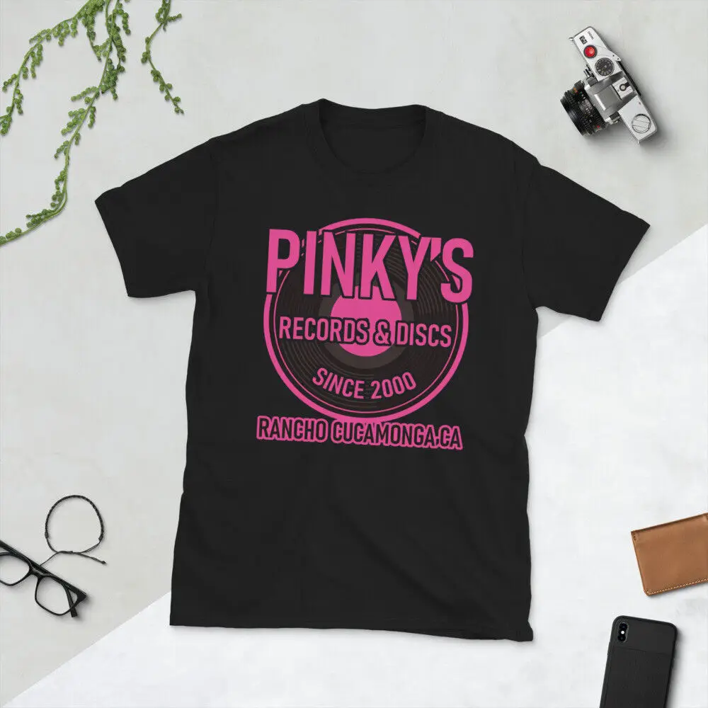 

Футболка с коротким рукавом в стиле унисекс, магазин товаров для записи Pinky'S