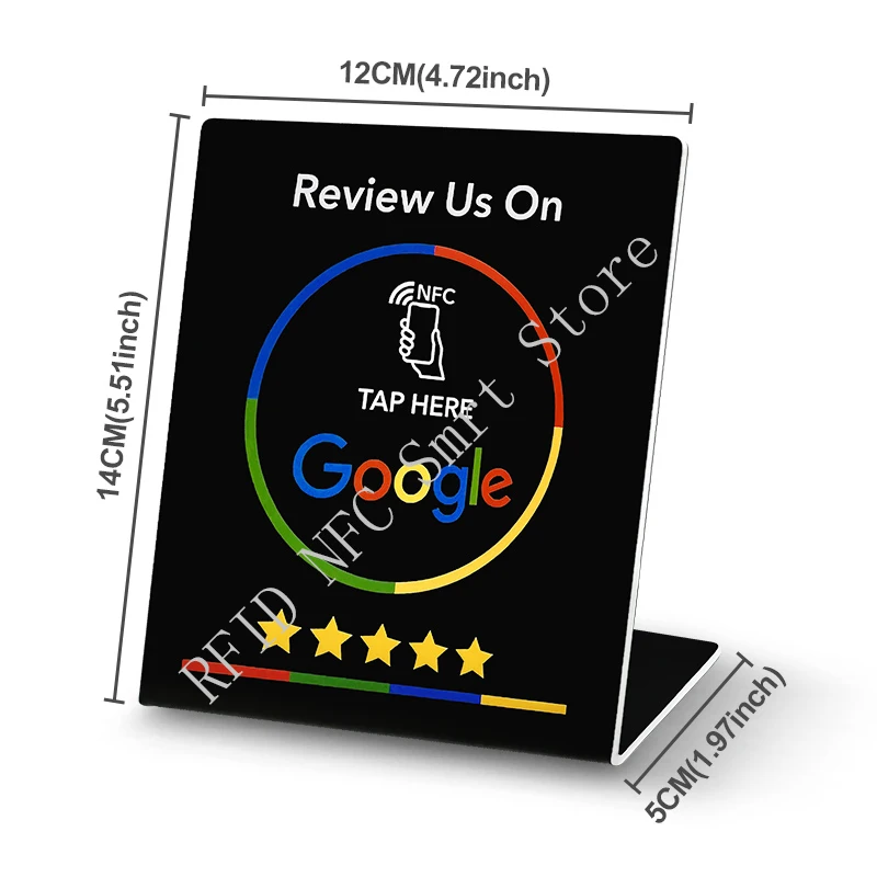 

13,56 МГц, программируемая карта для обзора Google, стандартная таблица, рецензии Google, дисплей гибкой карты, стоячий фирменный кронштейн