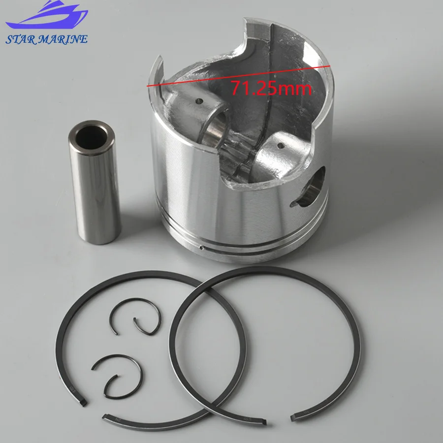 Комплект поршней 12100-96353-025 (+ 0 25) для двигателя Suzuki outborad 20HP 25HP 30HP DT20 DT25 DT30 12100-96353 71 25