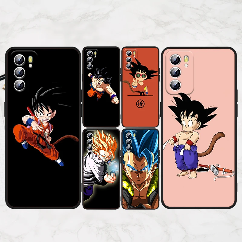 

Goku Anime Dragon Ball For OPPO Reno 7 6 5 4 3 SE Z F Pro Plus 4G 5G Black Phone Case Silicone Cover Soft Shell Funda Capa
