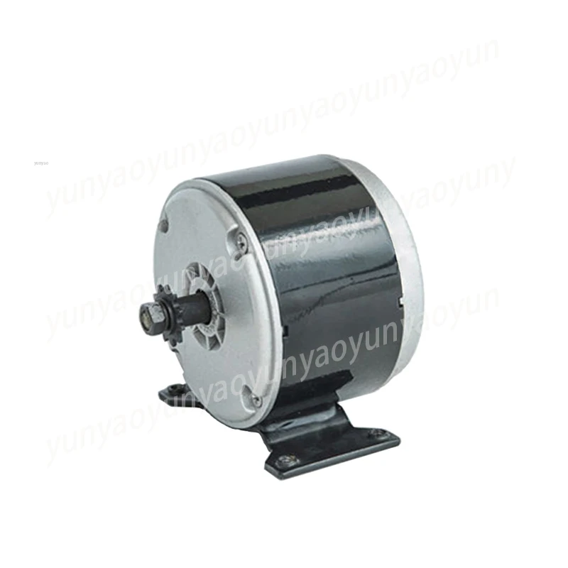Фото Высокоскоростной коллекторный двигатель MY1016 250W/300W/350W 12V/24V/36V с цепной звездочкой для комплекта переоборудования электровелосипеда/скутера/трицикла №1