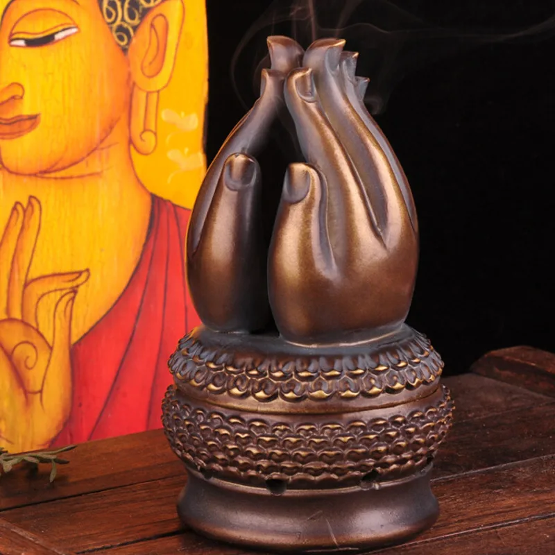 Домашний камин в стиле ретро с ароматом Будды Креативные украшения для чайной