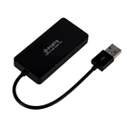 4-портовый концентратор USB 2,0 для ПК, ноутбука, адаптер, конвертер, высокоскоростной мульти-кабель, разветвитель для WindowsMac OS, шнур, расширительный концентратор