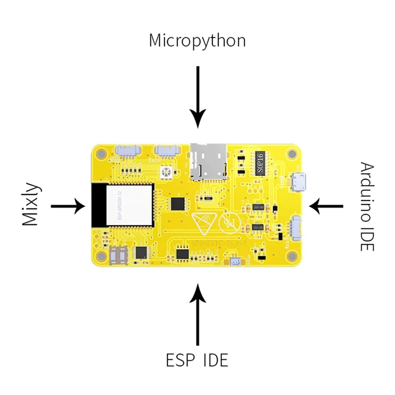 Макетная плата ESP32 с Wi-Fi и Bluetooth 2 8 дюйма 240X320 умный экран TFT-модуль сенсорный LVGL