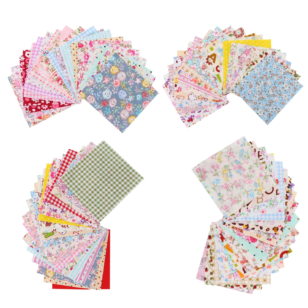 

50 Pcs Patchwork Craft Cotton Scrapbook Quilting Patchwork Lint Quilting Fabric Embroidery Fabric