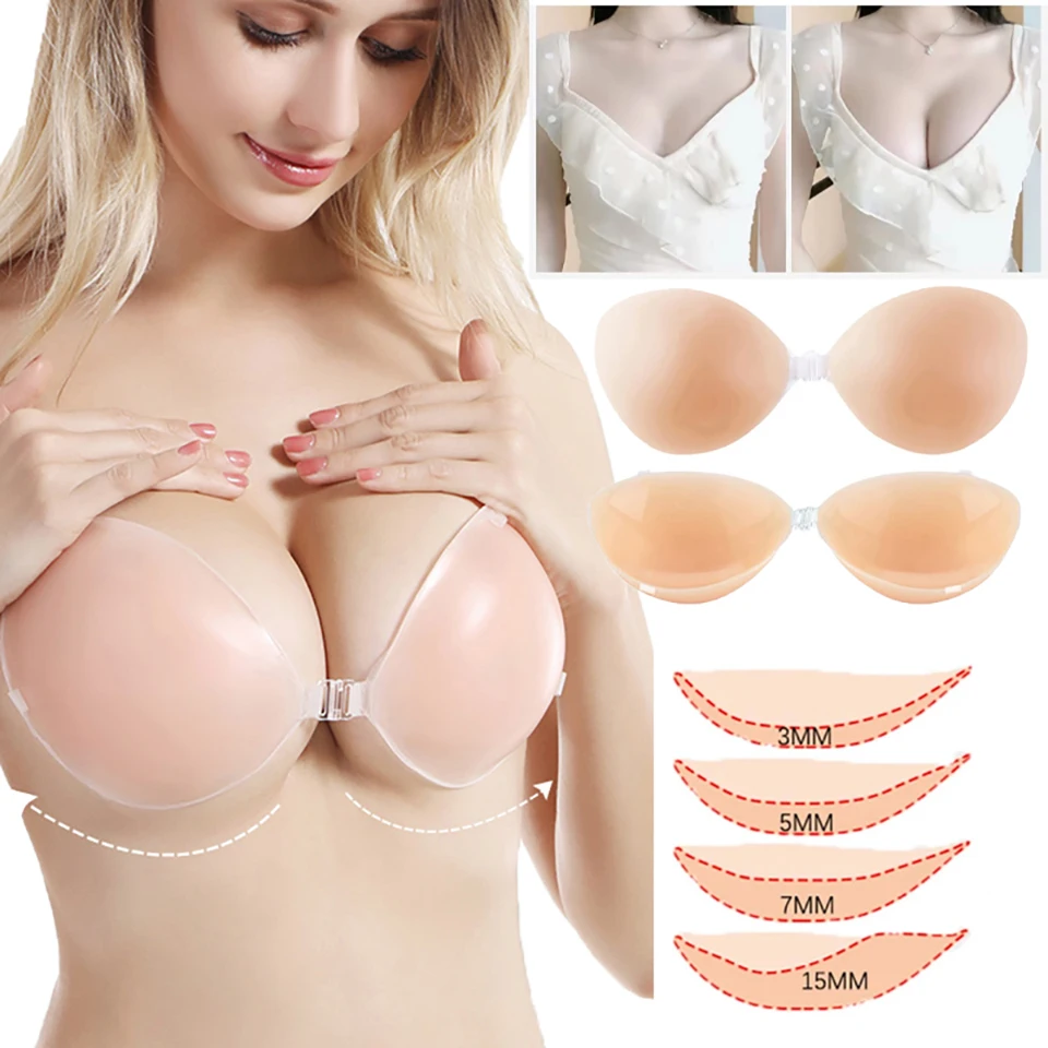 Женские силиконовые Стикеры для бюстгальтера с эффектом пуш-ап