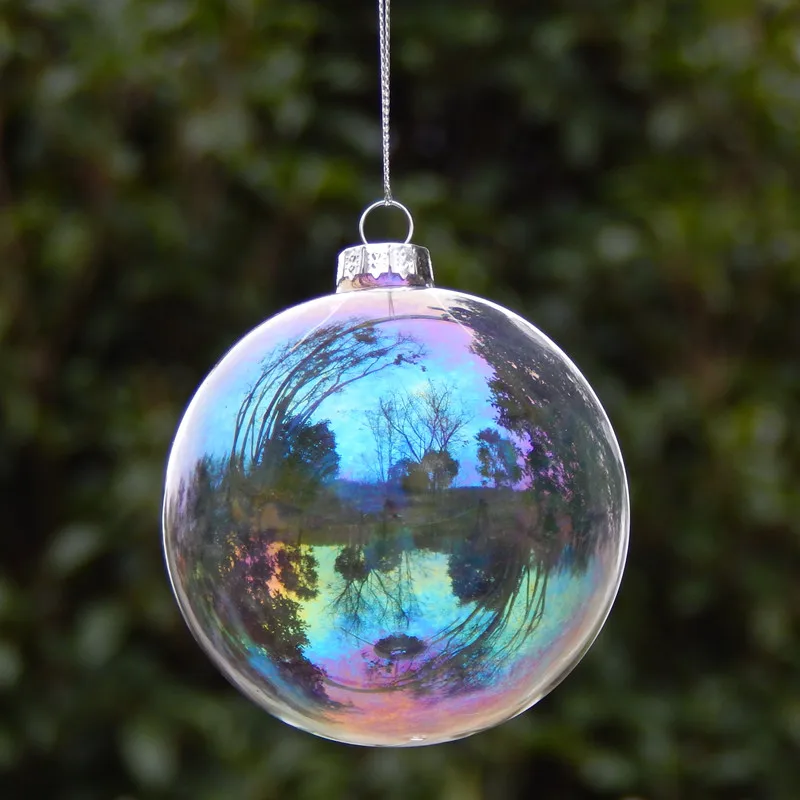 

Free Shipping 8pcs/pack Diameter=6cm 7cm 8cm 10cm 12cm 15cm Pearl Lustre Glass Globe Christmas Day Hanging Pendant Ball Wedding