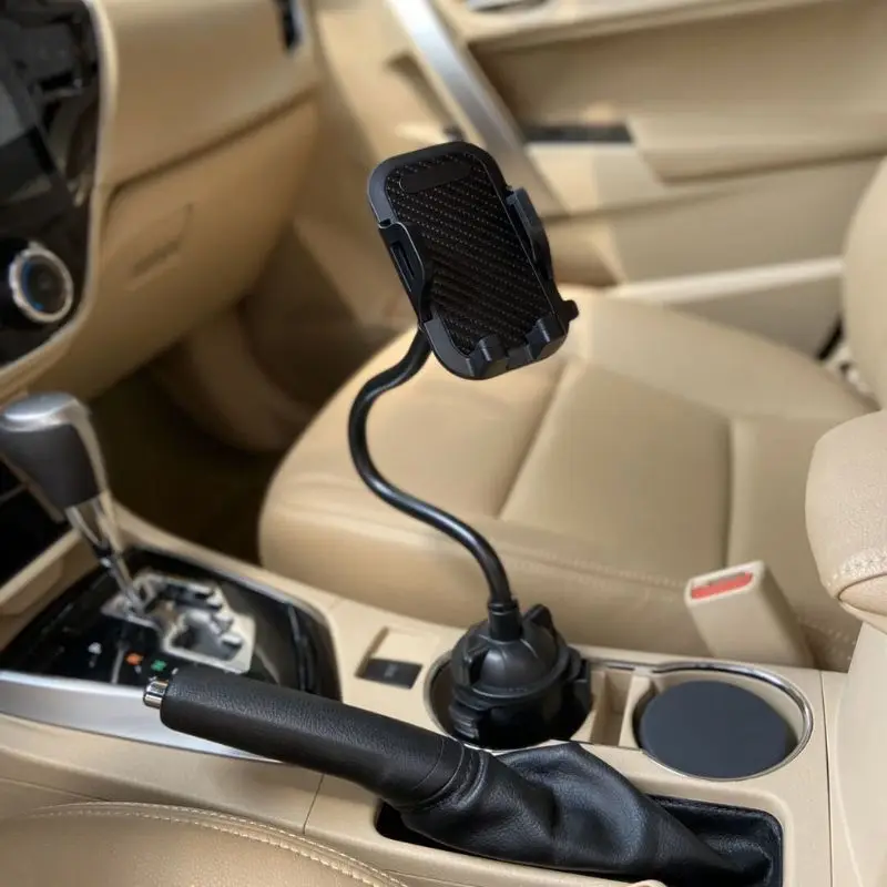 

Car Cup Holder Phone Mount Adjustable Gooseneck Stand for 3.5-7\" Mobile Phones