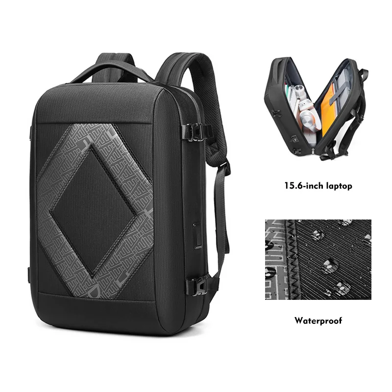 New Men's Business Backpack Multifunctional USB Charging Laptop School Bag Waterproof Fashion Anti theft Mochilas