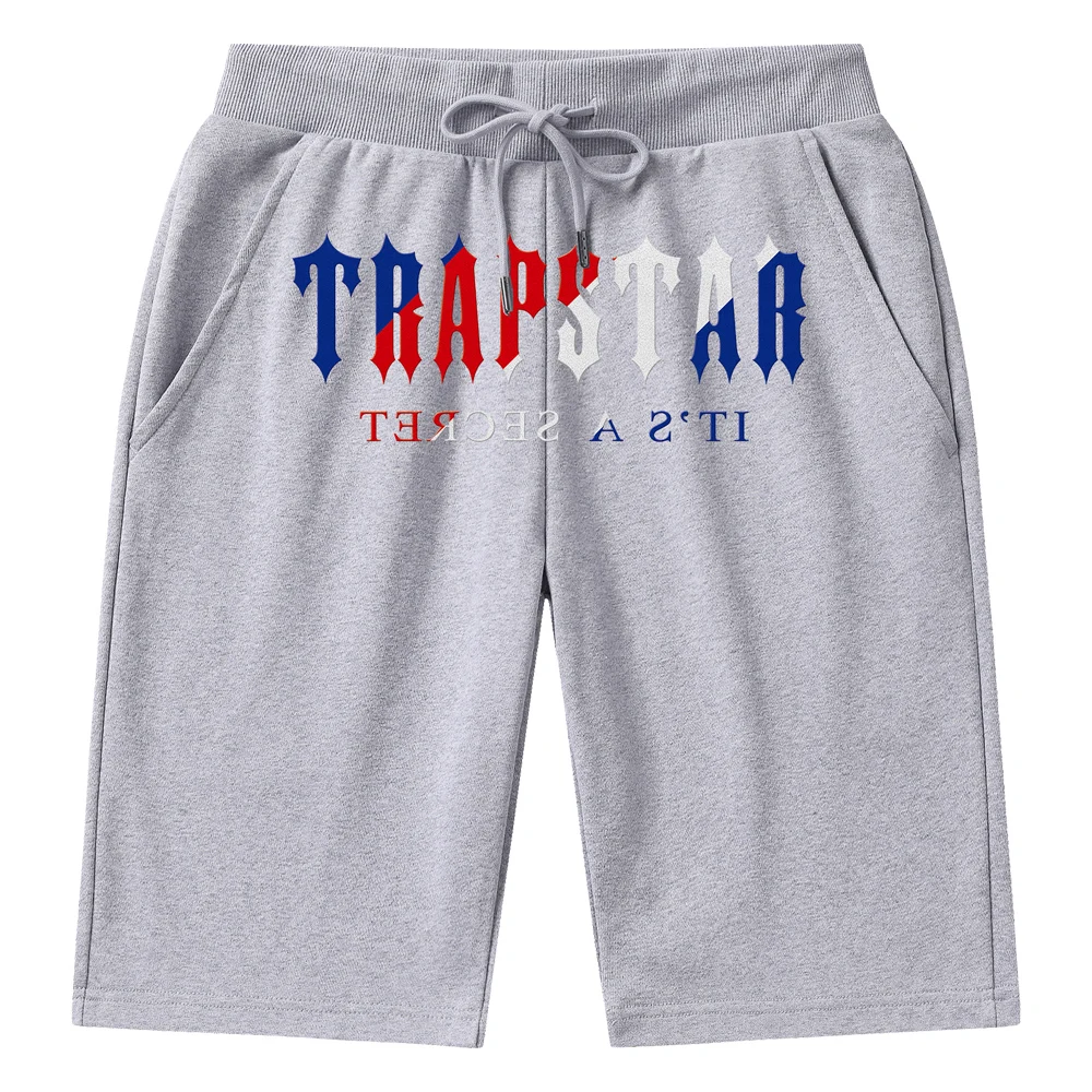 

Men Summer Casual Shorts Trapstar Brand New Male Joggers Short Pants Sportswear Shorts Printing Cotton Streetwear Pants Size 3XL