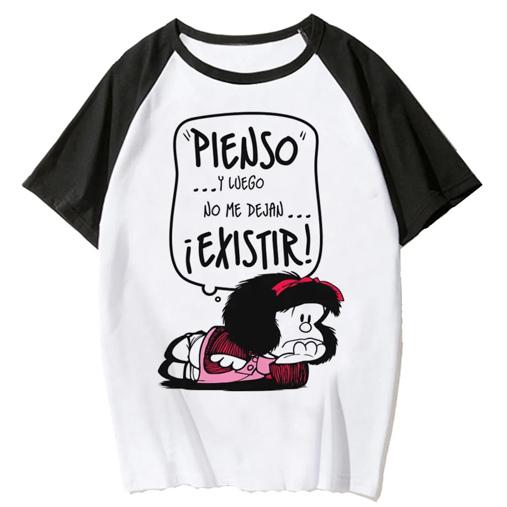 Mafalda топ женский манга аниме Y2K футболка комикс y2k графическая одежда