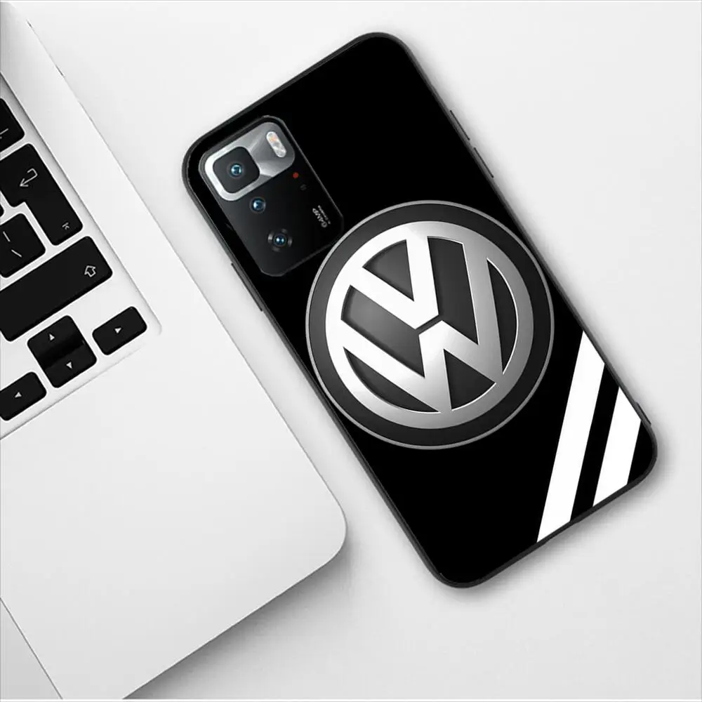 Volkswagen Car Logo Luxury Design New Phone Case for Redmi 9 9A 7A 10 8A 10A 8 Note 11 10S 7 11S Plus POCO X3 Pro Phone Covers