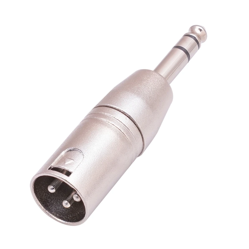 

1/4-inch Male TRS to Male Adapter, Connector Gender Change 6.35mm Balanced Coupler Adapter for Sound Card