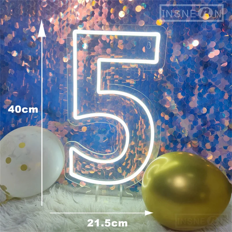 

Неоновая вывеска Number 3 signvia