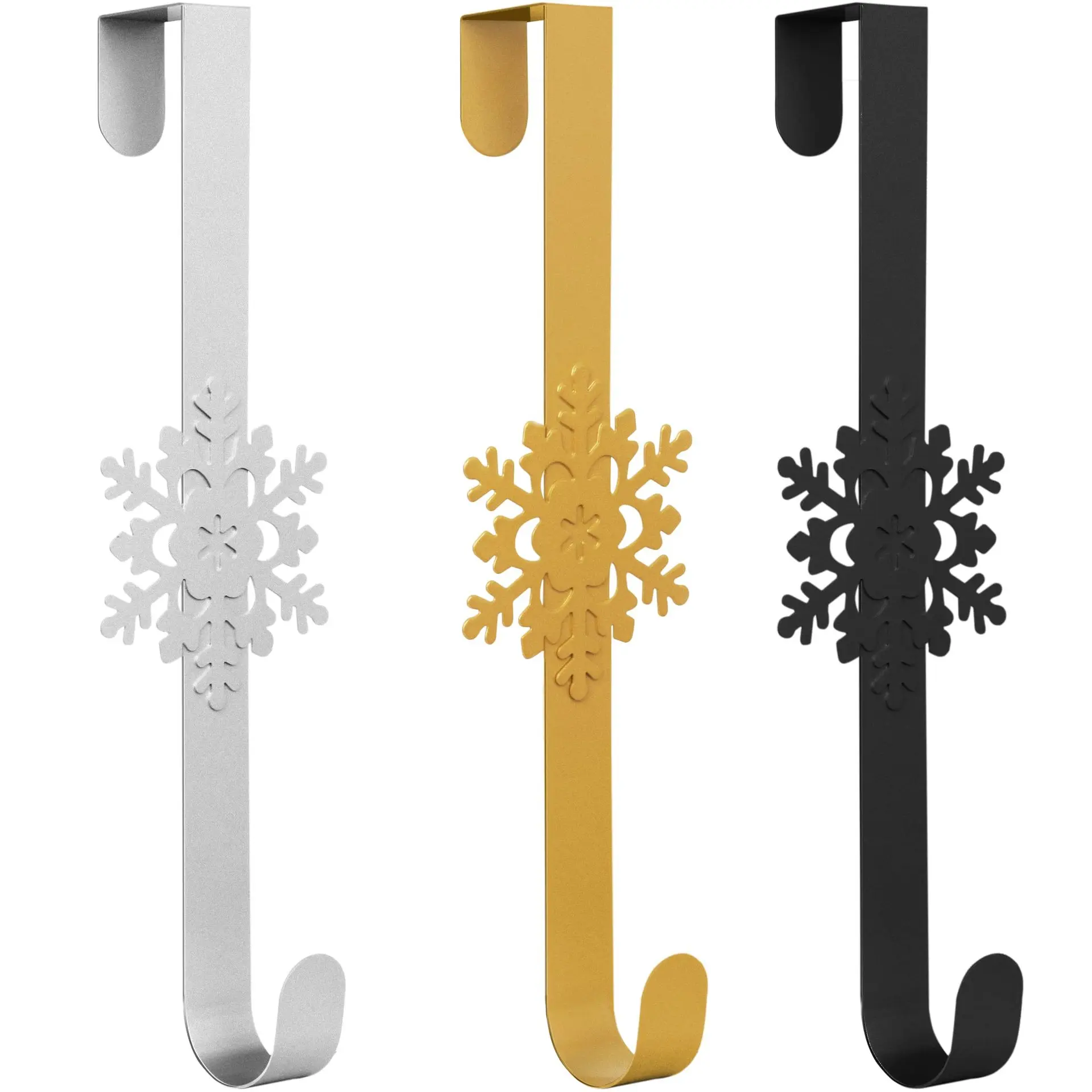 Рождественский цветочный венок вешалка на дверь большой металлический крючок