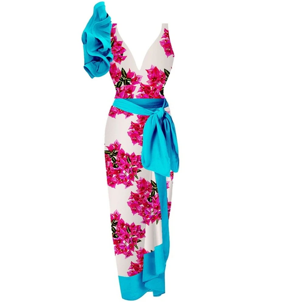 

Vintage Women Swimwear One Piece Swimsuit Luxury Bikini Backless Beach Dress Designer Bathing Suit Summer Surf Wear Beachwear