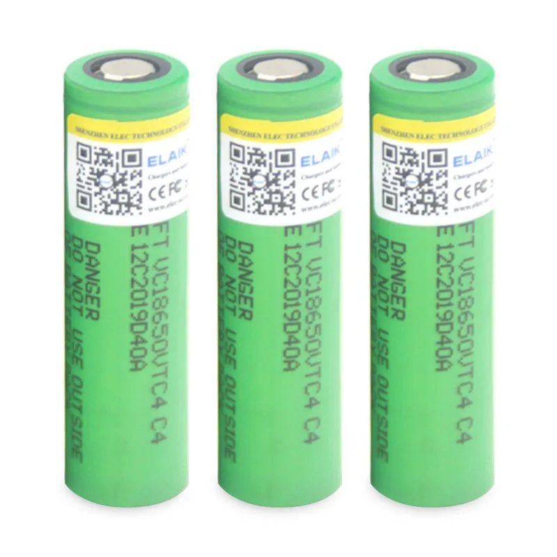 

Neue 100% Original 3,6 V 18650 VC18650VTC4 20A 30A entladung 2100mAh VTC4 akku Für Elektronische zigaretten