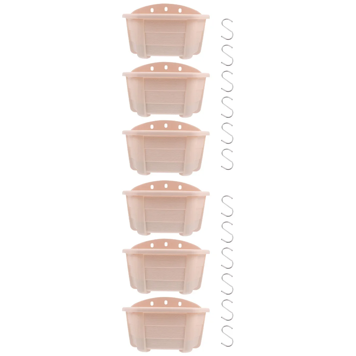 

Hanging Planter Wallflowergarden Balcony Pot Planters Round Railing Half Pots Holder Basket Watering Holders Bucket Pocket Hook