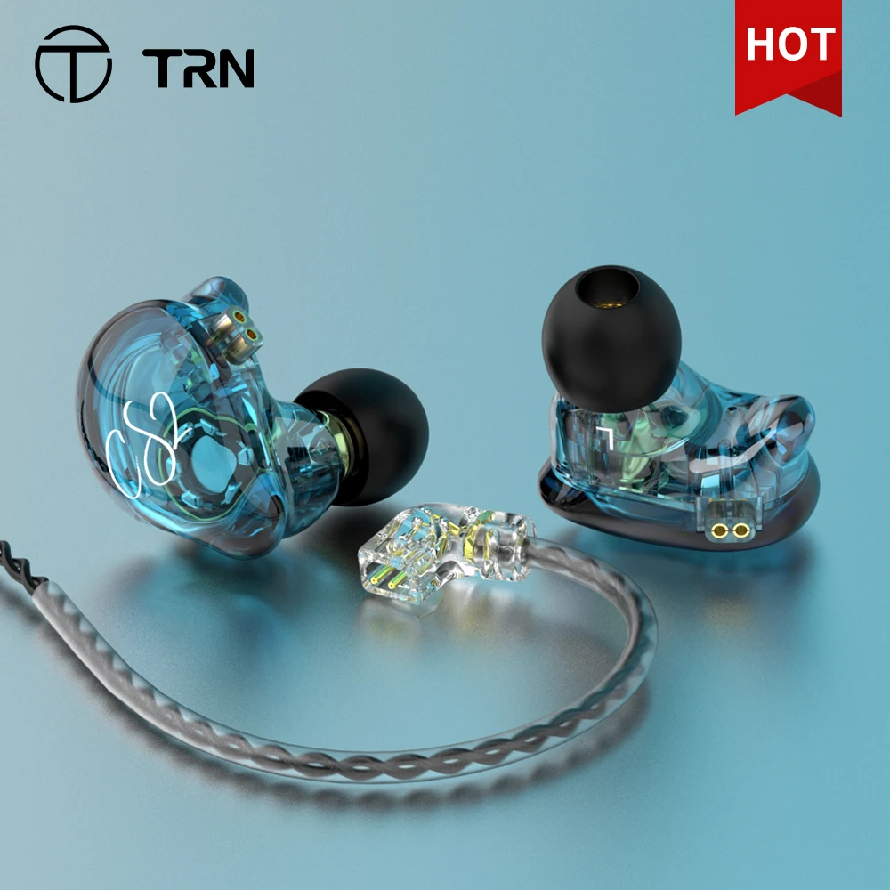 

NEW TRN CS2 Hi-FI Earphones 1DD Dynamic HIFI Bass Earbuds Running Sports Headphones Game Headset For TRN ST1 TA1 BA15 VX MT1