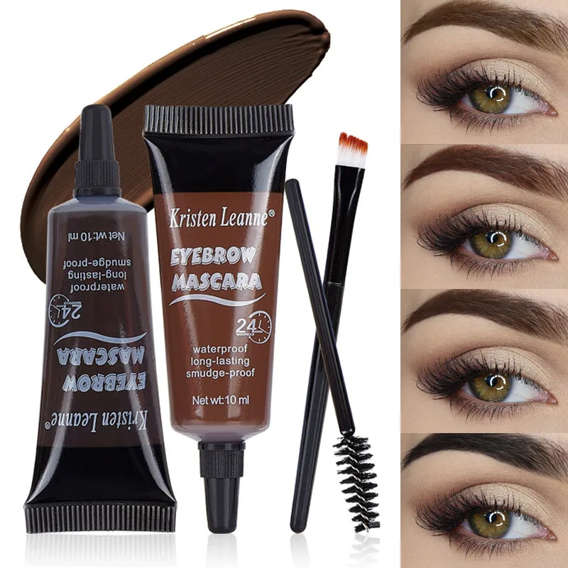 

Professional Eyebrow Enhancers Cream Women Natural Liquid Dyeing Eyebrow Set Brow Tattoo Pigments Lasting Waterproof Eyebrow Gel