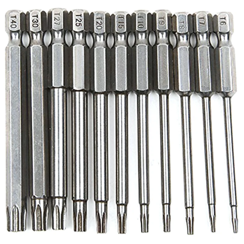 

11Pcs 75Mm S2 Steel Hex Torx Head Drill Screwdriver Set Bits Hand Tools Screw Driver Screwdrivers Kit