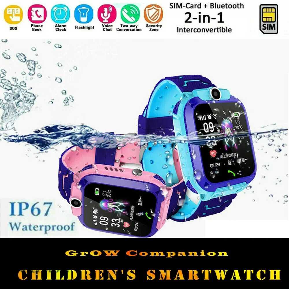 

Fashion Kids Smart Watch IP67 Waterproof SOS Phone Watch With Sim Position Boy Girl Student Grow Companion Children's Smartw